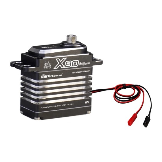 NEW Yipinservo X80 Waterproof 80kgpro Torque Coreless Servo 12V High Precision Programmable Motor RC Car Crawler 1/10 Traxxas